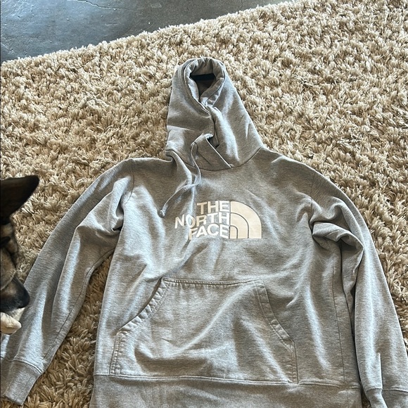 The North Face Gray Sweater with Drawstring Hood - Picture 1 of 1